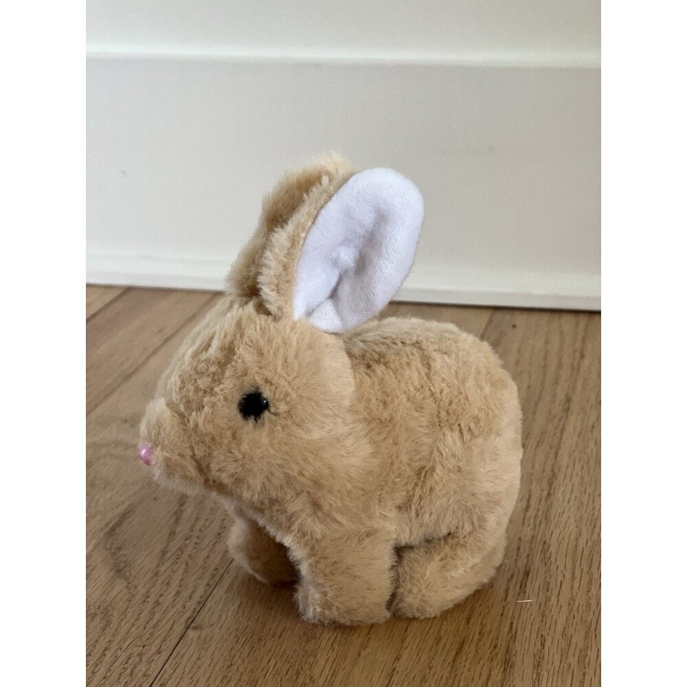 Hopping Plush Rabbit Toy Interactive Electronic Pet Bunny Tan New - Picture 8 of 10